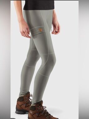 Fjallraven Abisko trail tights gray leggings